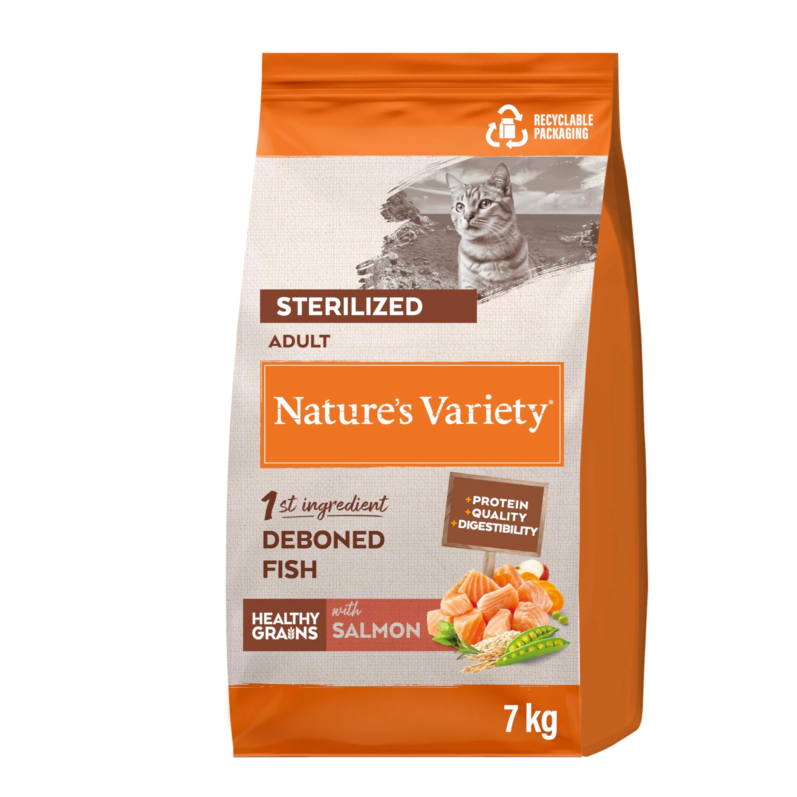 Nature's Variety Original Cibo per Gatti Sterilizzati con Salmone 7 kg