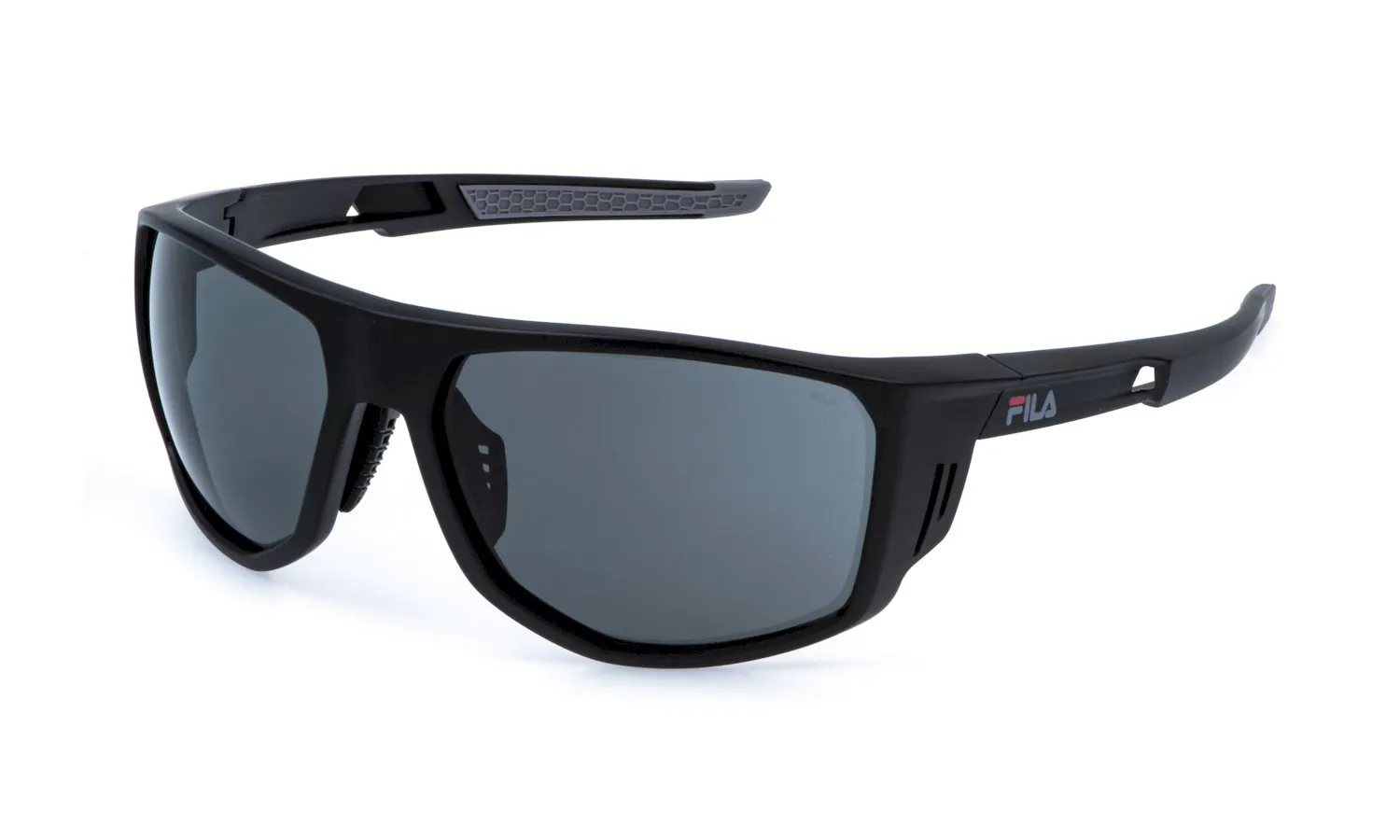 Fila SFIB13 0U28 Occhiali da sole Iniettato Nero Fumo Geometrica Idrorepellente