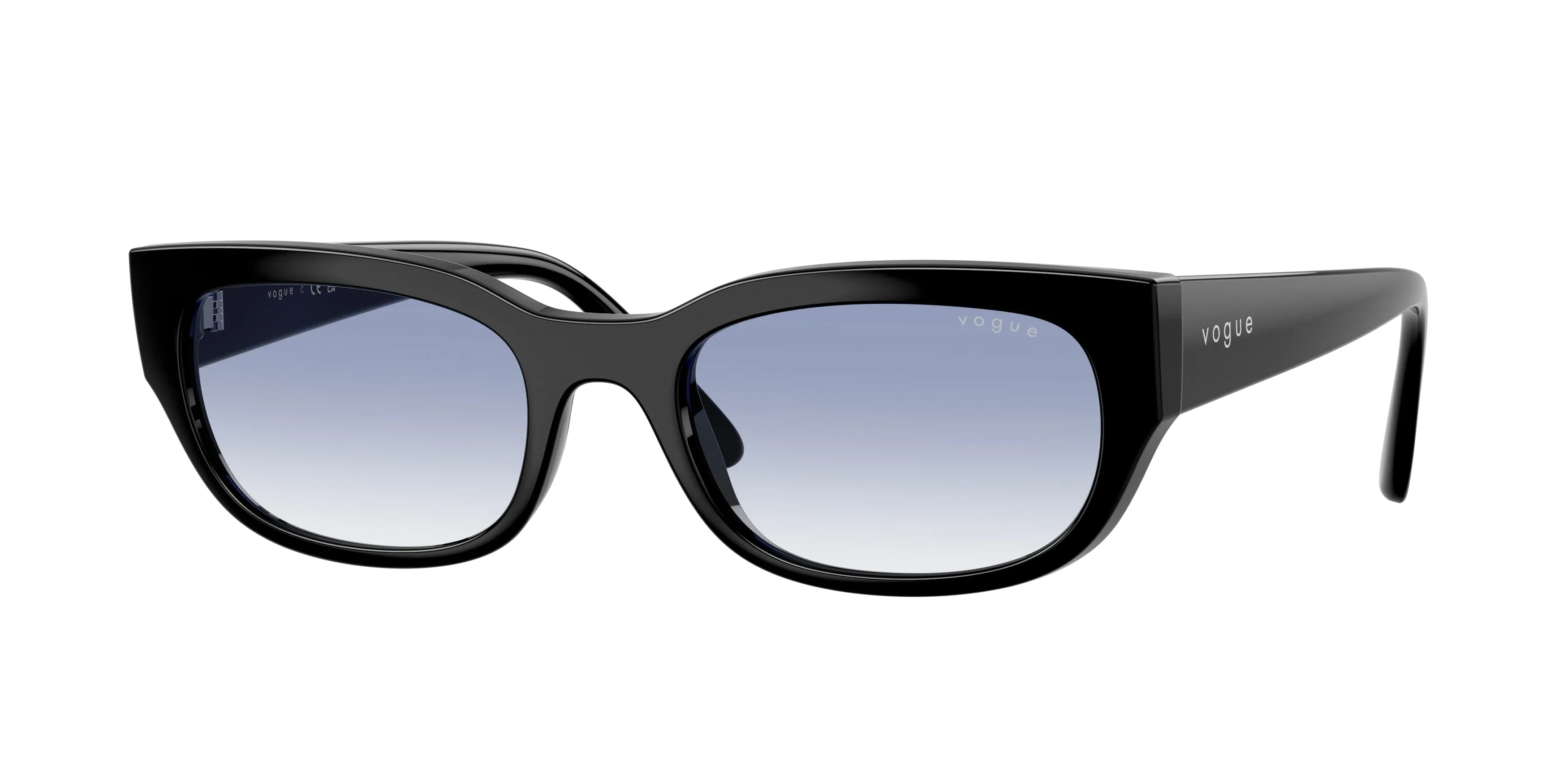 VOGUE EYEWEAR VO5669S W44/19 Occhiali da sole Nylon Nero Blu Pillow Normale Sfumato
