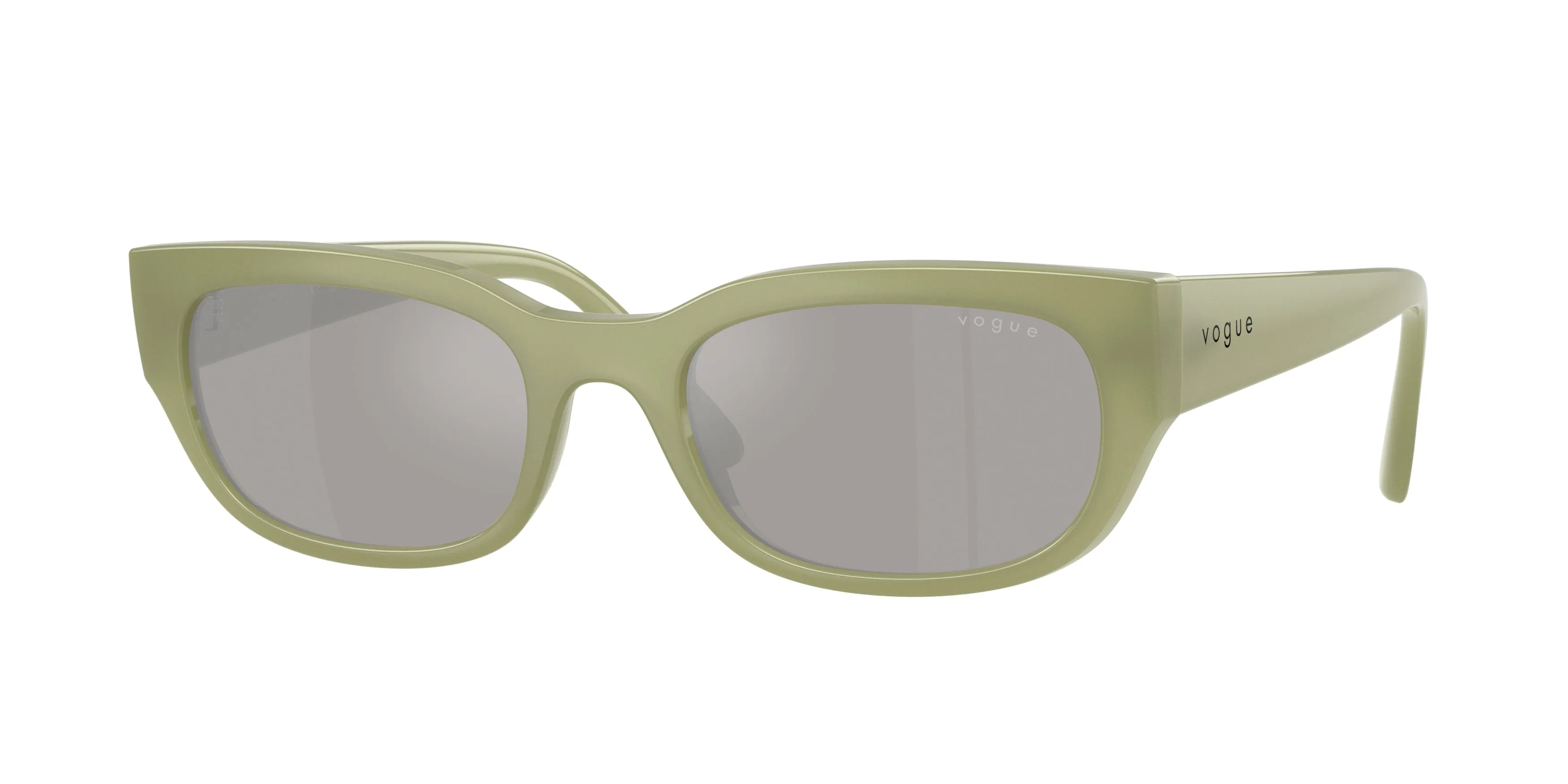 VOGUE EYEWEAR VO5669S 32546G Occhiali da sole Nylon Verde Grigio Pillow Specchiate