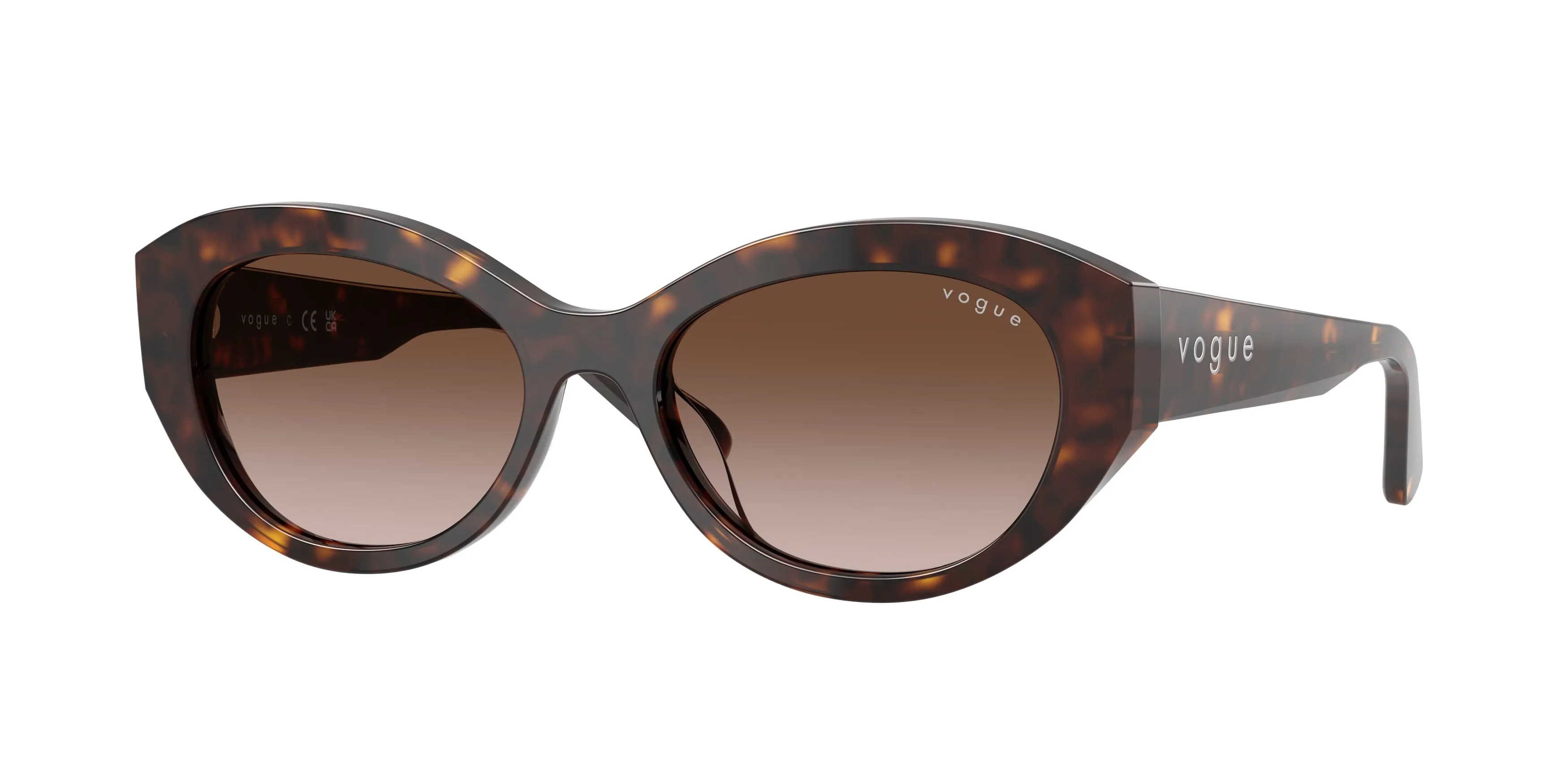 VOGUE EYEWEAR VO5659SU W65613 Occhiali da sole Acetato Marrone Marrone Geometrica Normale Sfumato