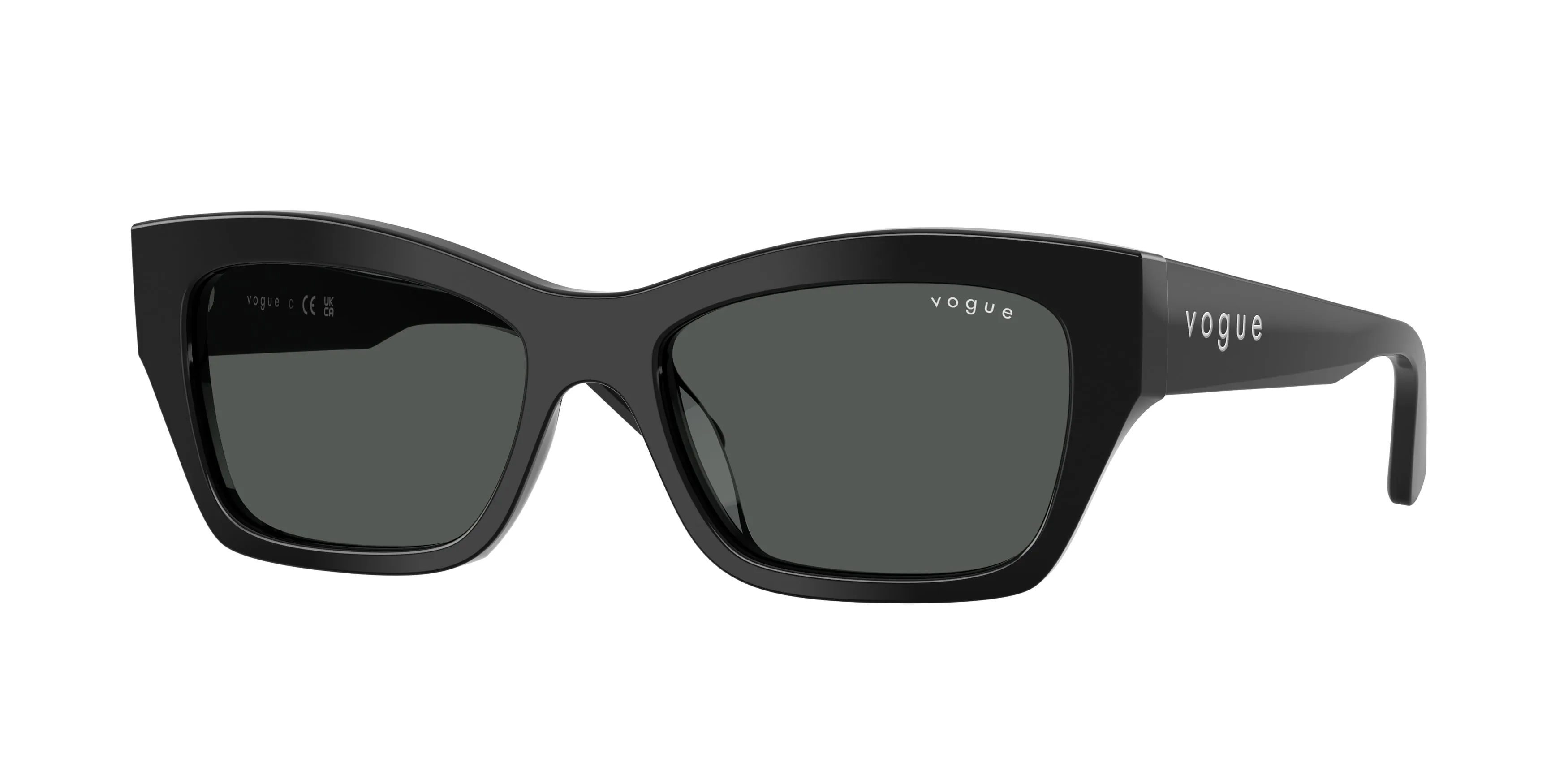 VOGUE EYEWEAR VO5658SU W44/87 Occhiali da sole Acetato Nero Grigio Farfalla Normale