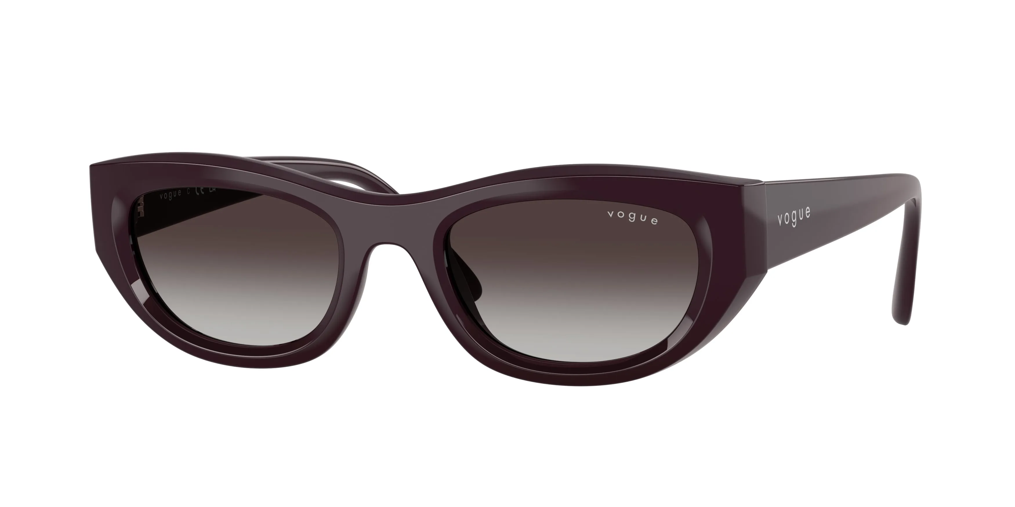 VOGUE EYEWEAR VO5616S 24268G Occhiali da sole Nylon Rosso Grigio Cat Eye Normale Sfumato