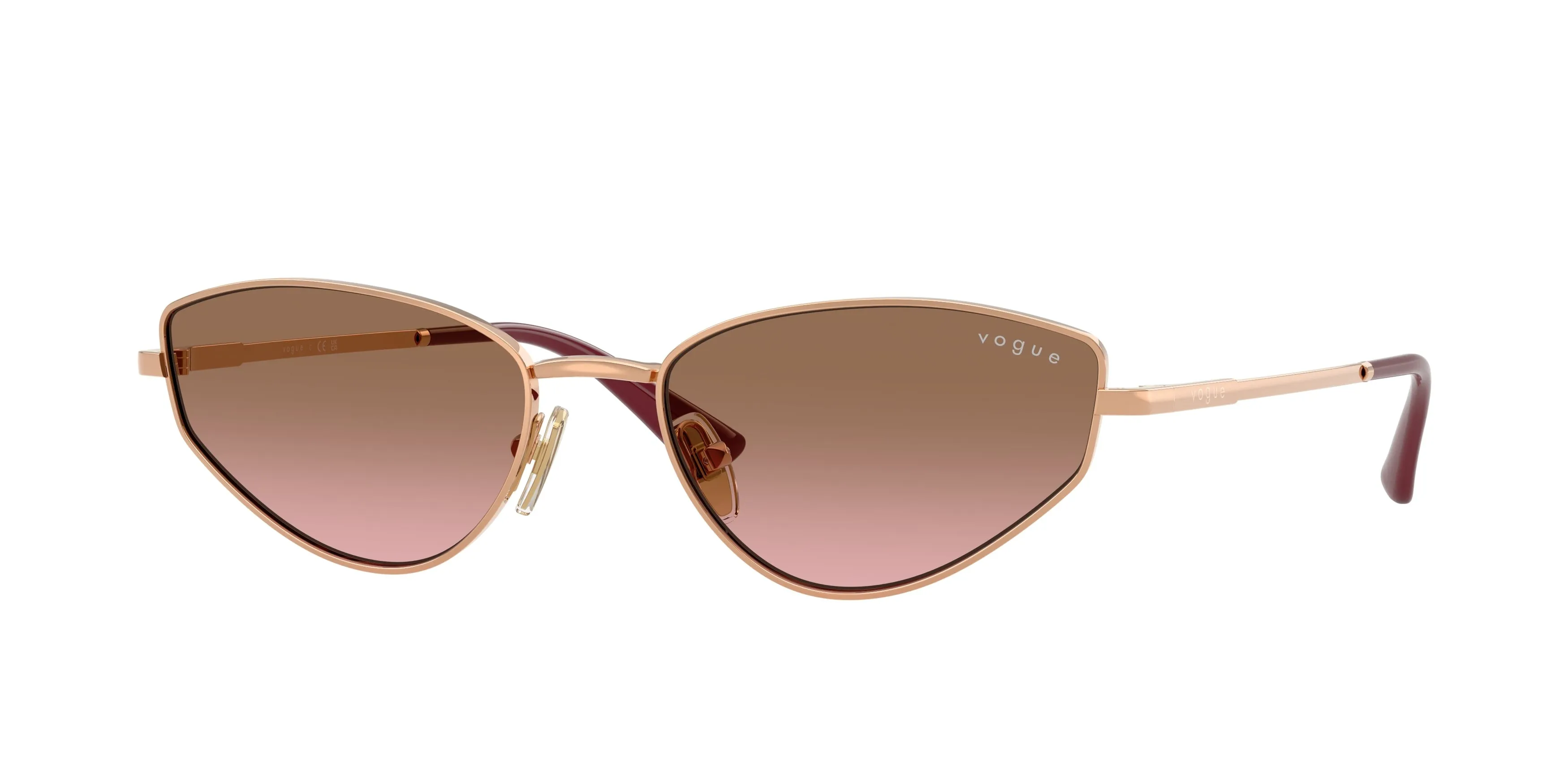 VOGUE EYEWEAR VO4339S 515214 Occhiali da sole Metallo Oro Rosa Cat Eye Normale Sfumato