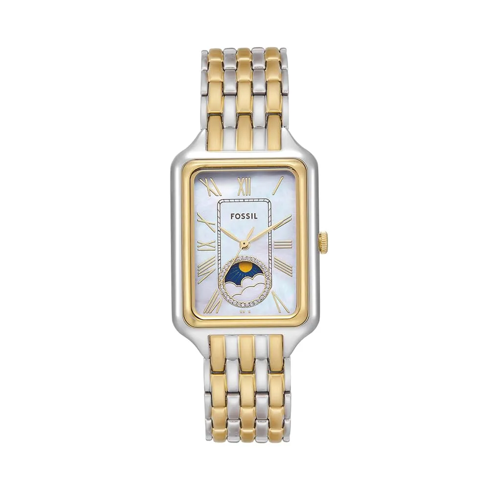 Fossil Orologio Raquel per donna, Movimento al quarzo a tre lancette con cinturino in acciaio inossidabile