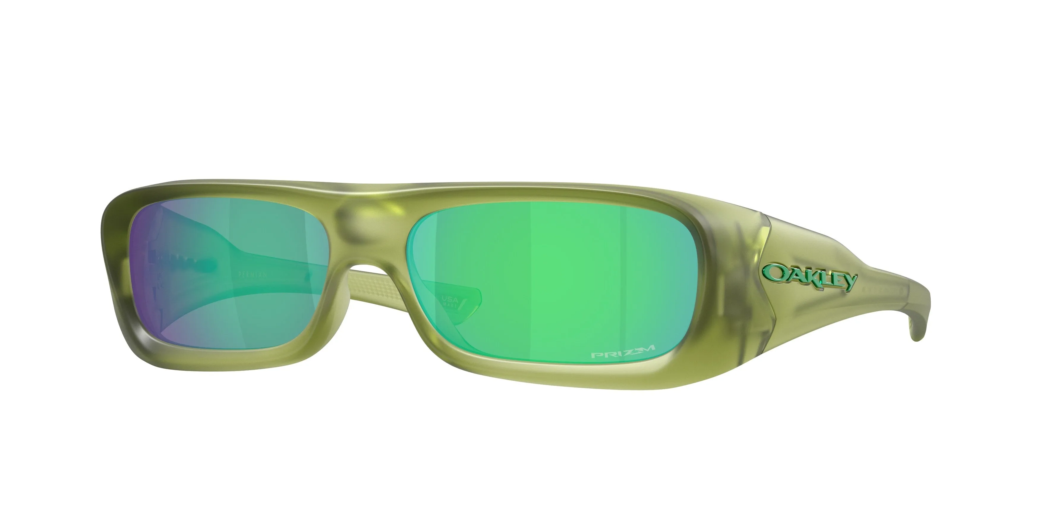 Oakley OO9520 PERMIAN 952004 Occhiali da sole O_Matter Verde Verde Squadrata Normale
