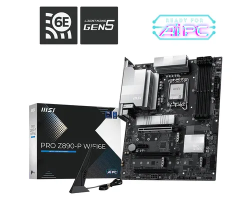 MSI MB Z890 PRO PRO Z890-P WIFI6E LGA18514DDR53PCI-Ex161PCI-Ex14M.2 1USB3.2 Gen2 X2 2US