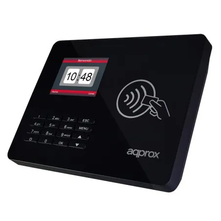 Lettore biometrico approssimativo per il controllo delle presenze Schermo da 28 - Con lettore di schede RF e tastiera - Capacità di 100.000 registrazioni