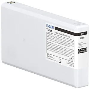 ORIGINALE Epson Cartuccia d'inchiostro Nero (Foto) C13T55W100 T55W1 200ml