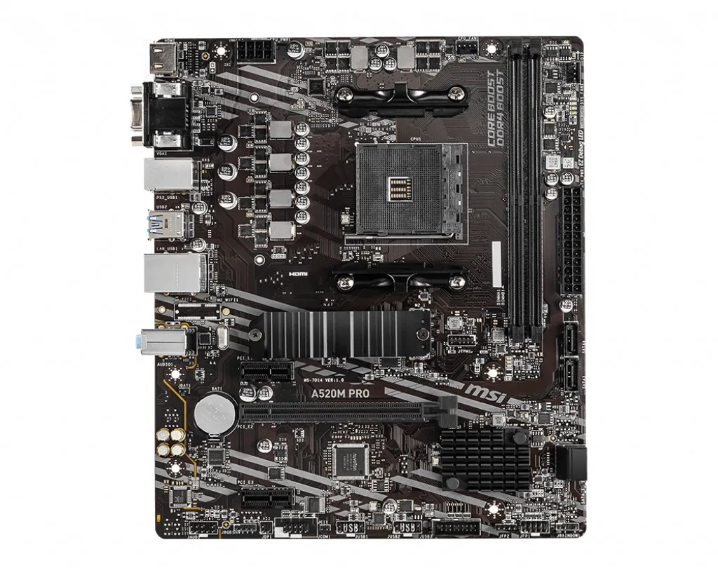 Msi Mb Amd A520M Pro Am4 2Ddr4 1Pci-Ex16 1M2 4Sata3 6Usb3