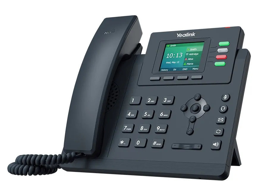 Yealink Telefono Voip 2Xlan Gigabit Poe Audio Hd Opus Display A Colori 1Xrj9 2 Linee Sip