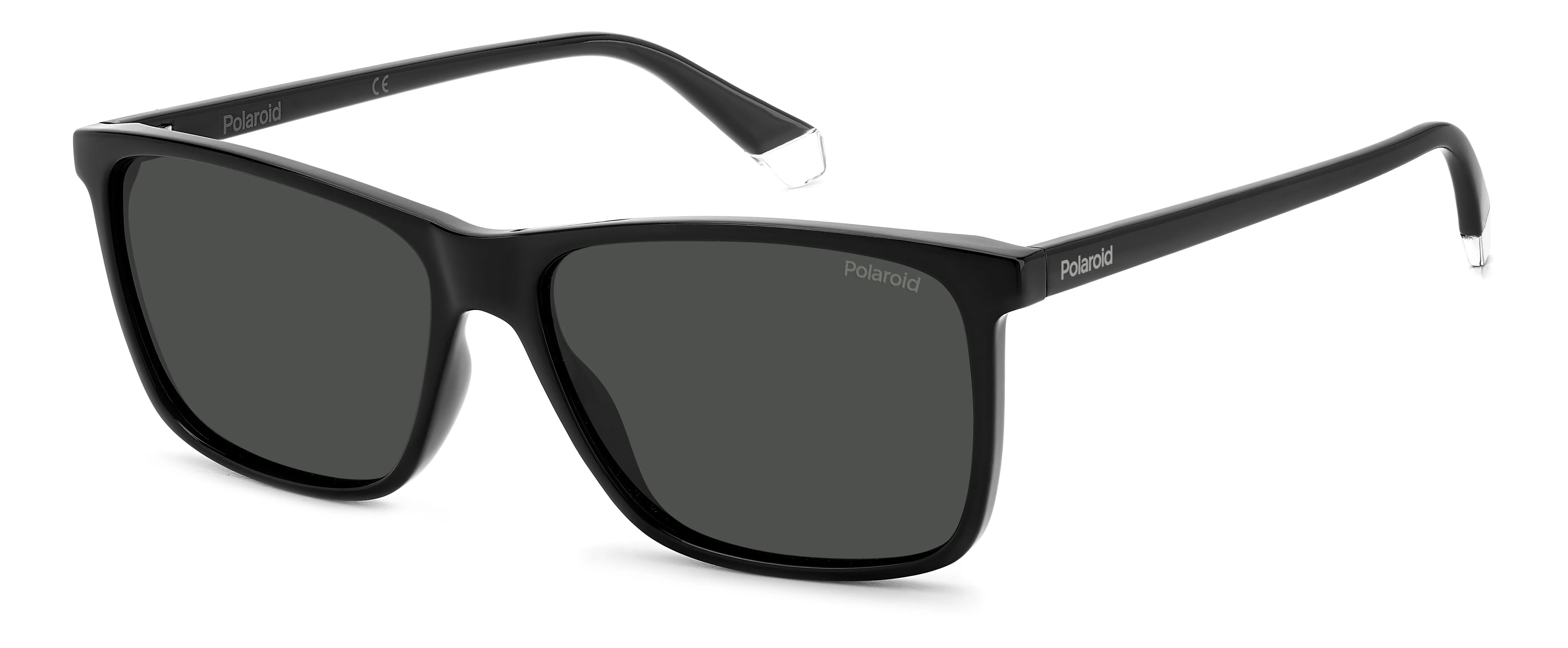 Polaroid PLD 4137/S 807/M9 Occhiali da sole Plastica Nero Grigio Squadrata Polarizzata