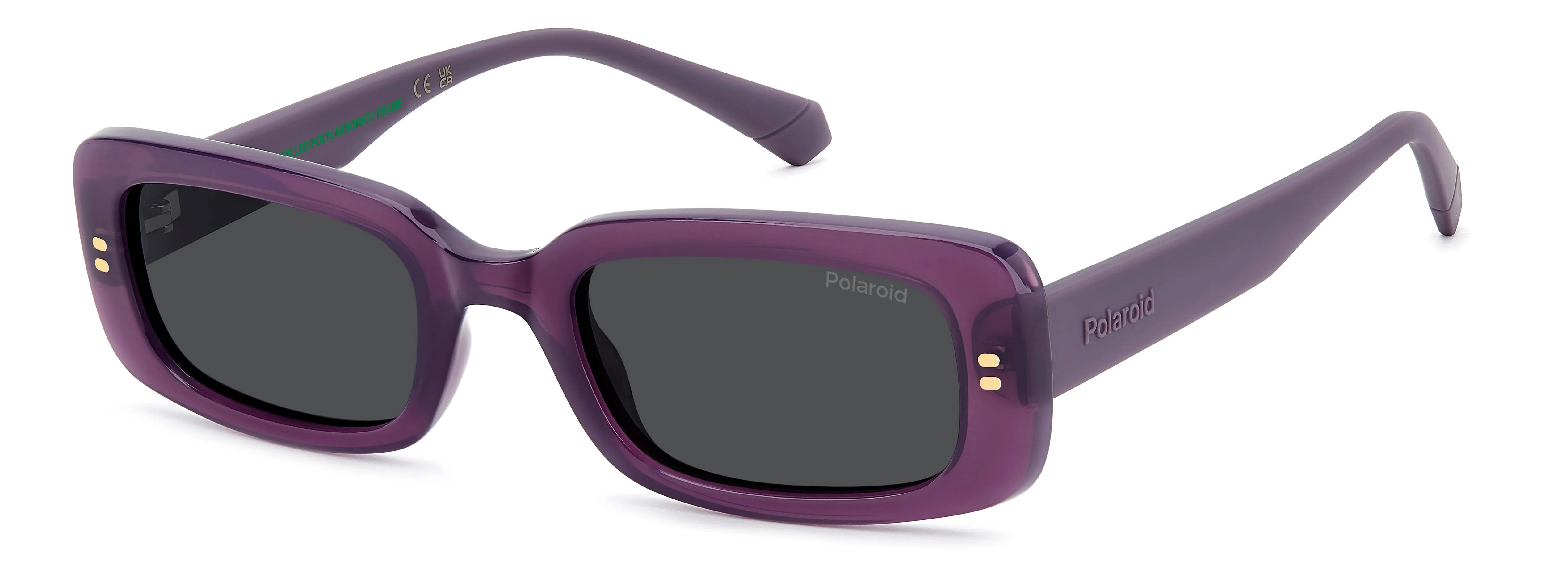 Polaroid Junior Polaroid PLD 8071/S B3V/M9 Occhiali da sole bambino Policarbonato Viola Grigio Squadrata Polarizzata
