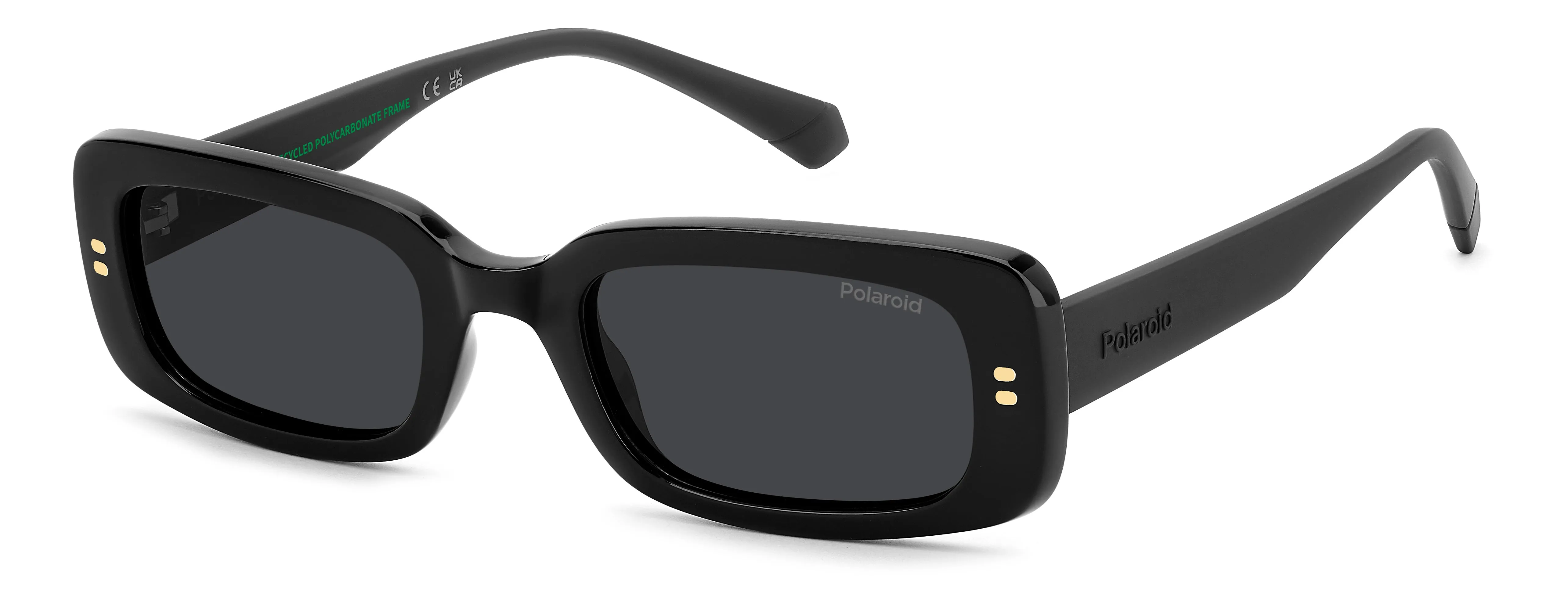 Polaroid Junior Polaroid PLD 8071/S 807/M9 Occhiali da sole bambino Policarbonato Nero Grigio Squadrata Polarizzata