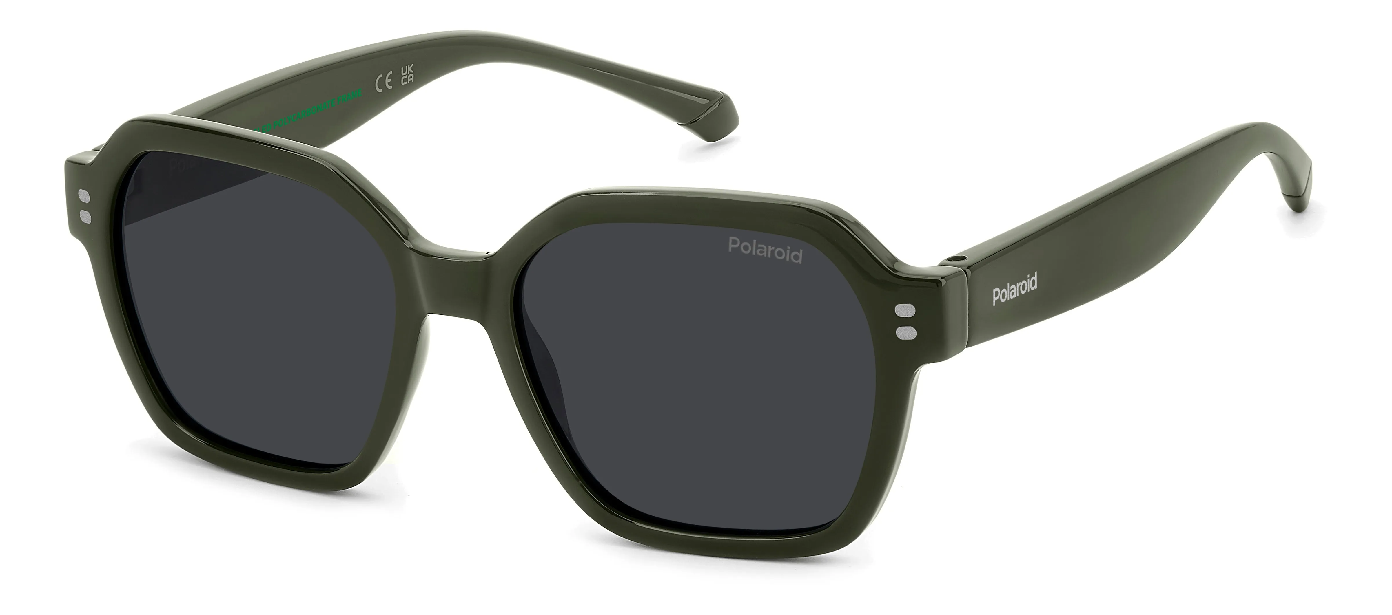 Polaroid Junior Polaroid PLD 8069/S TBO/M9 Occhiali da sole bambino Policarbonato Verde Grigio Squadrata Polarizzata