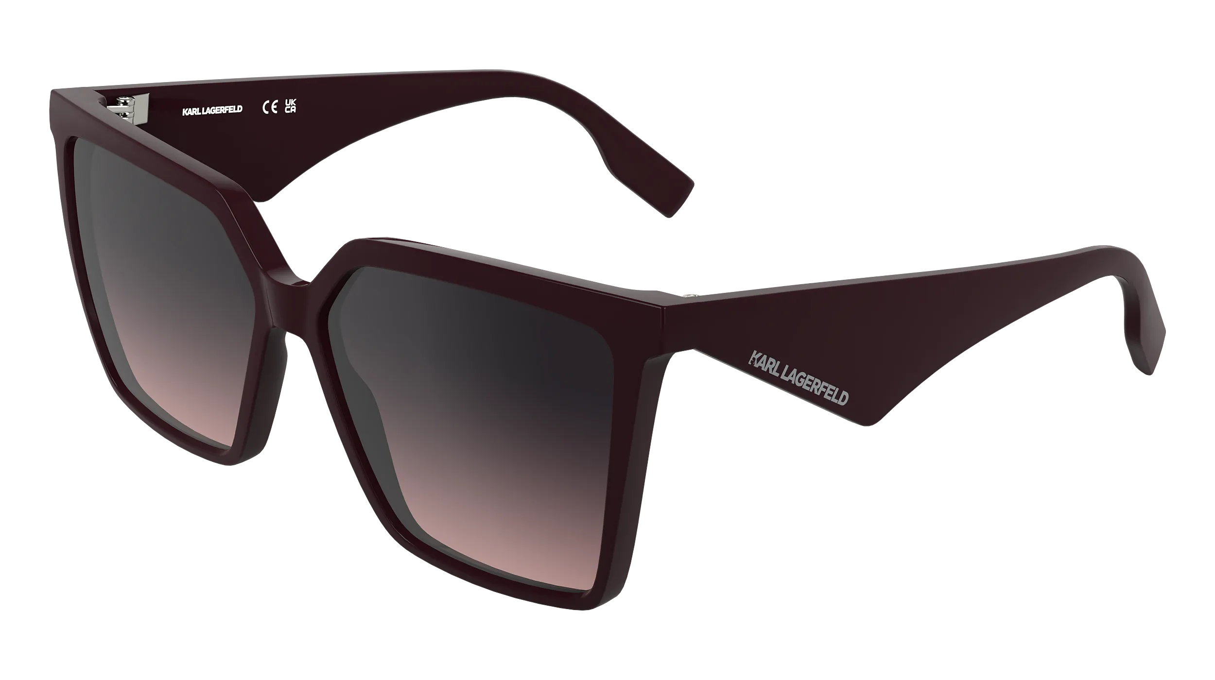 Karl Lagerfeld KL6207S 601 Occhiali da sole Bio-iniettato Bordeaux Viola Squadrata Normale
