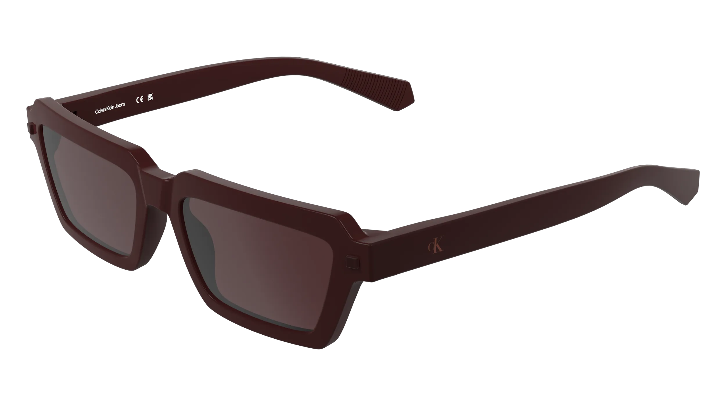 Calvin Klein CKJ25622S 605 Occhiali da sole Bio-iniettato Bordeaux Rosso Squadrata Normale