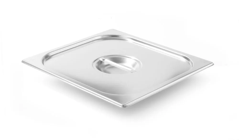 HENDI Coperchio Gastronorm GN 2/3, Kitchen Line, resistenza termica -40 °C a 250 °C, 354x325mm, spessore 0,7mm, acciaio inox