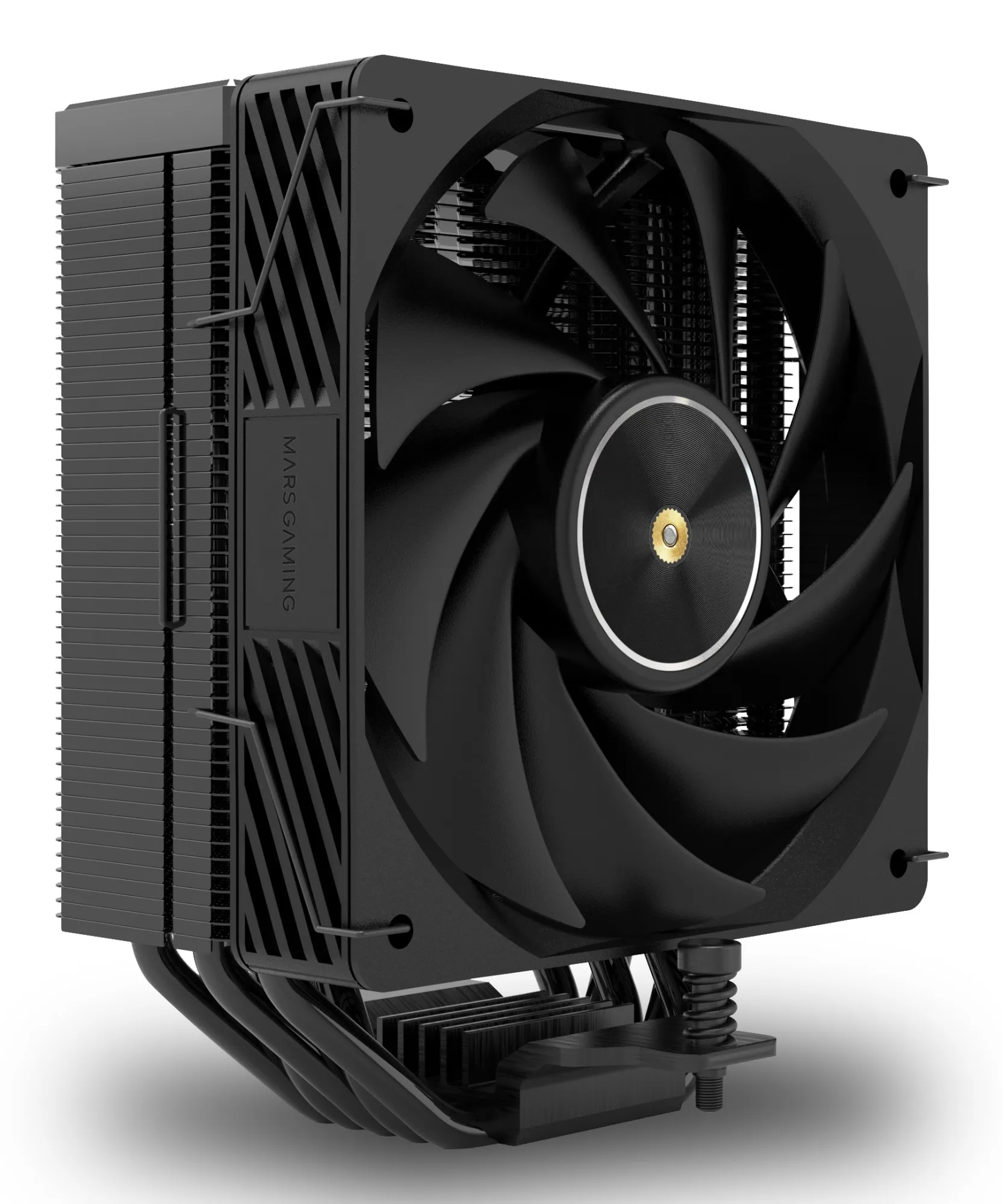 Dissipatore per CPU Mars Gaming MCPU-X5 con potenza di 280 W - Ventola PWM da 120 mm - 5 heatpipe HCT - Prestazioni ultra silenziose - Nero