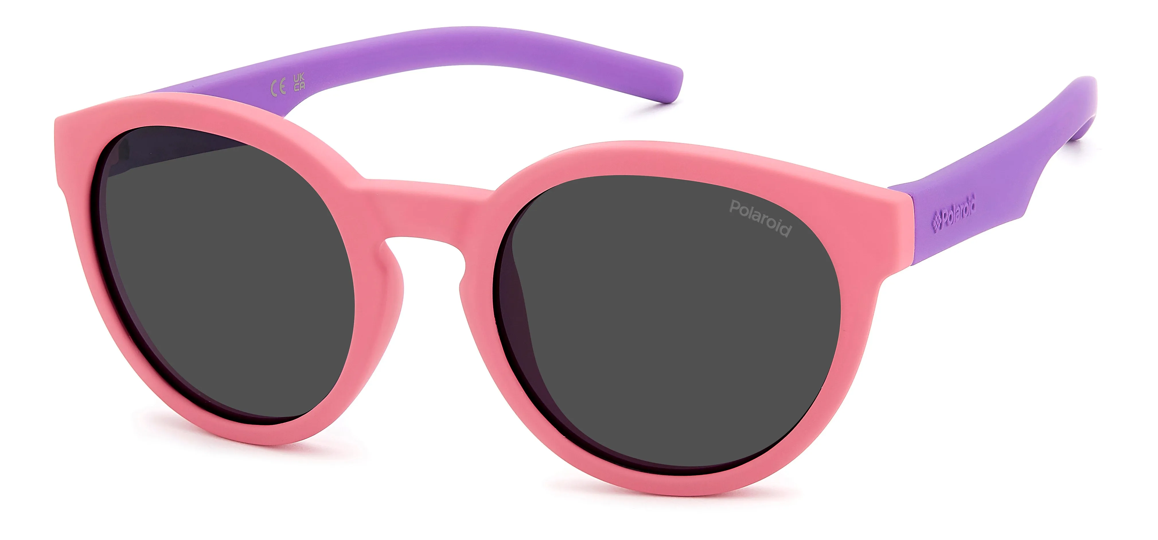 Polaroid PLD 8019/S 35J/M9 Occhiali da sole bambino Plastica Rosa Grigio Rotonda Polarizzata