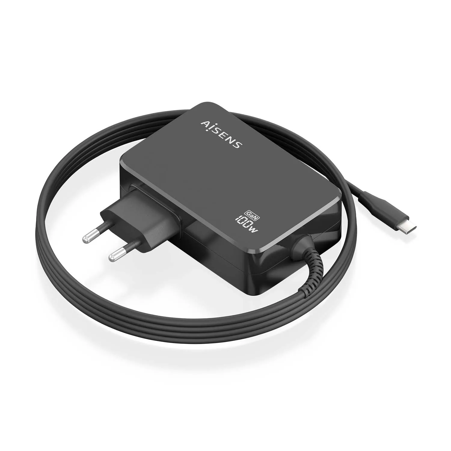 AISENS ASCH-1PD100WL50-BK Caricabatterie per dispositivi mobili Fotocamera GPS Telefono cellulare Computer portatile Smartphone Tablet Universale Nero AC Ricarica rapida Interno