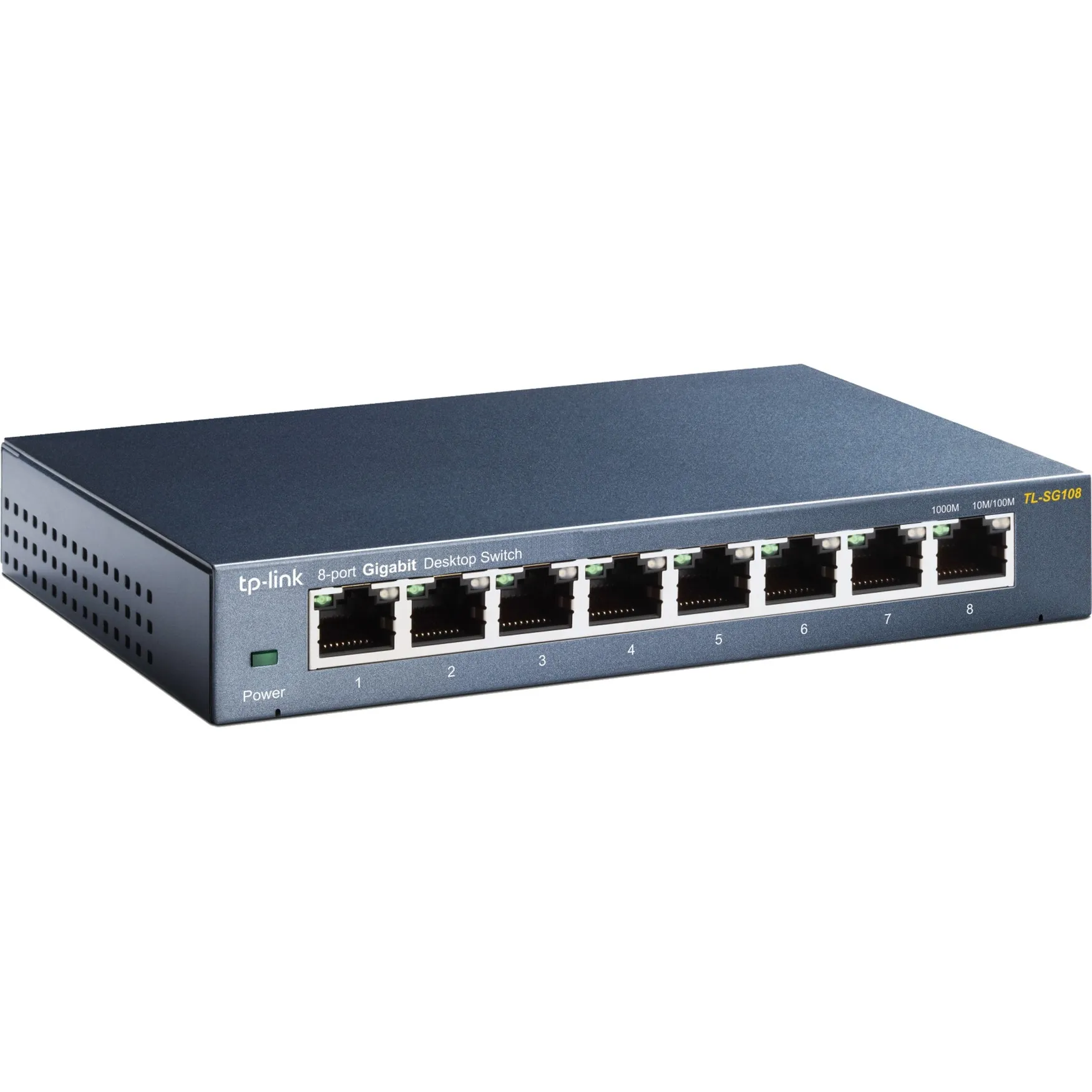 TL-SG108 switch di rete Non gestito L2 Gigabit Ethernet (10/100/1000) Nero, Interruttore