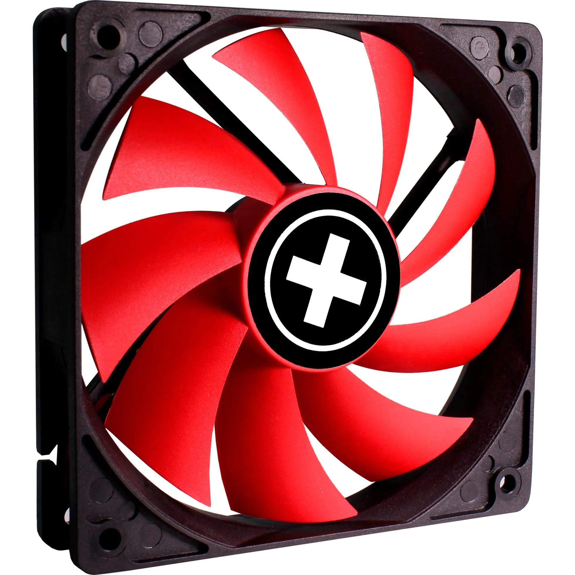 XPF120.R Case per computer Ventilatore 12 cm Nero, Rosso, Ventola