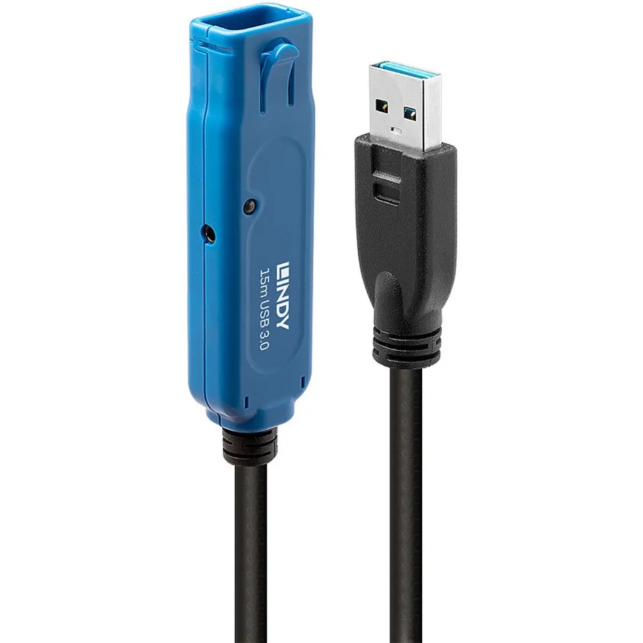 43229 cavo USB USB 3.2 Gen 1 (3.1 Gen 1) 15 m USB A 5 Gbit/s Nero, Cavo di prolunga