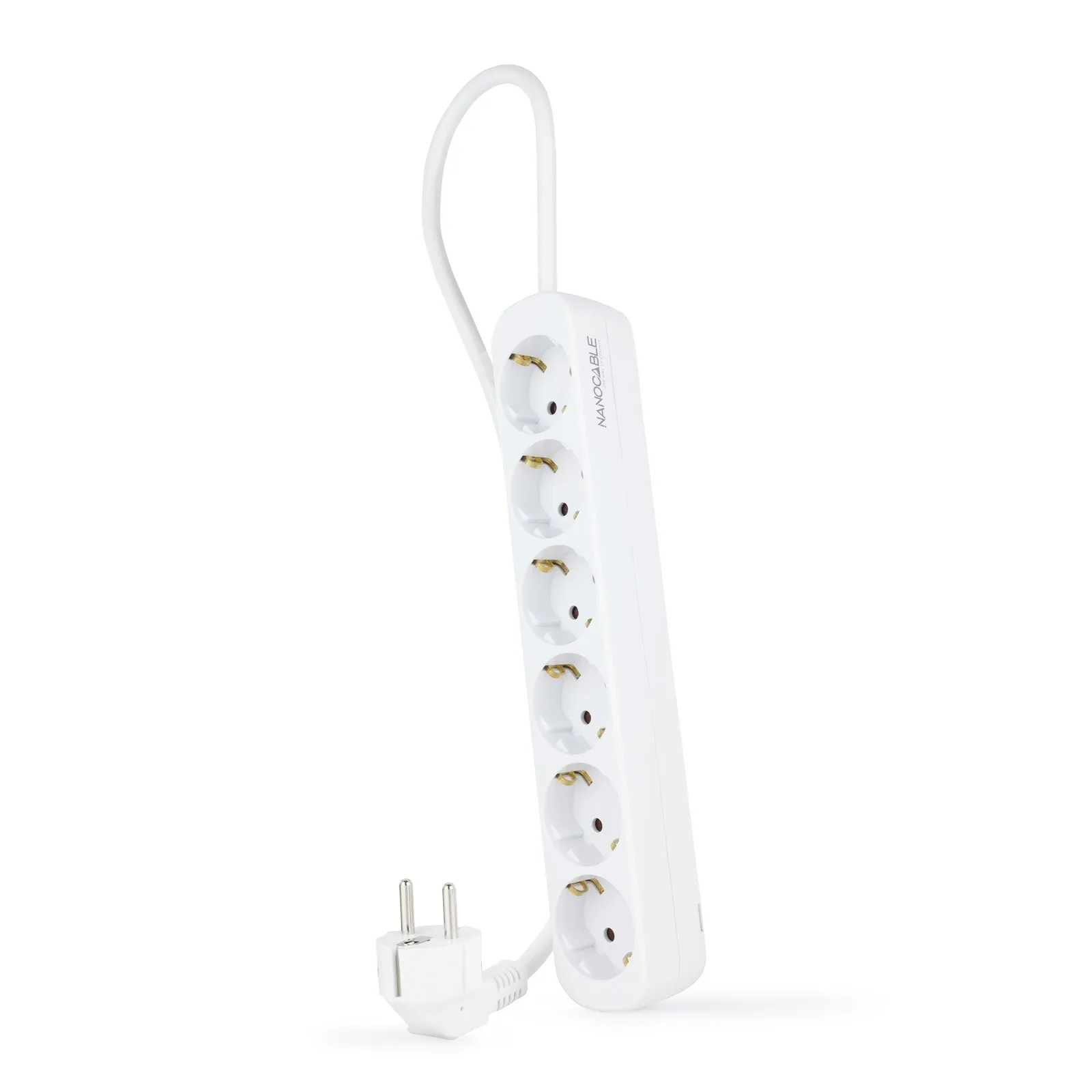 Nanocable 10.37.0006-NS prolunghe e multiple 14 m 6 presa(e) AC Interno Bianco