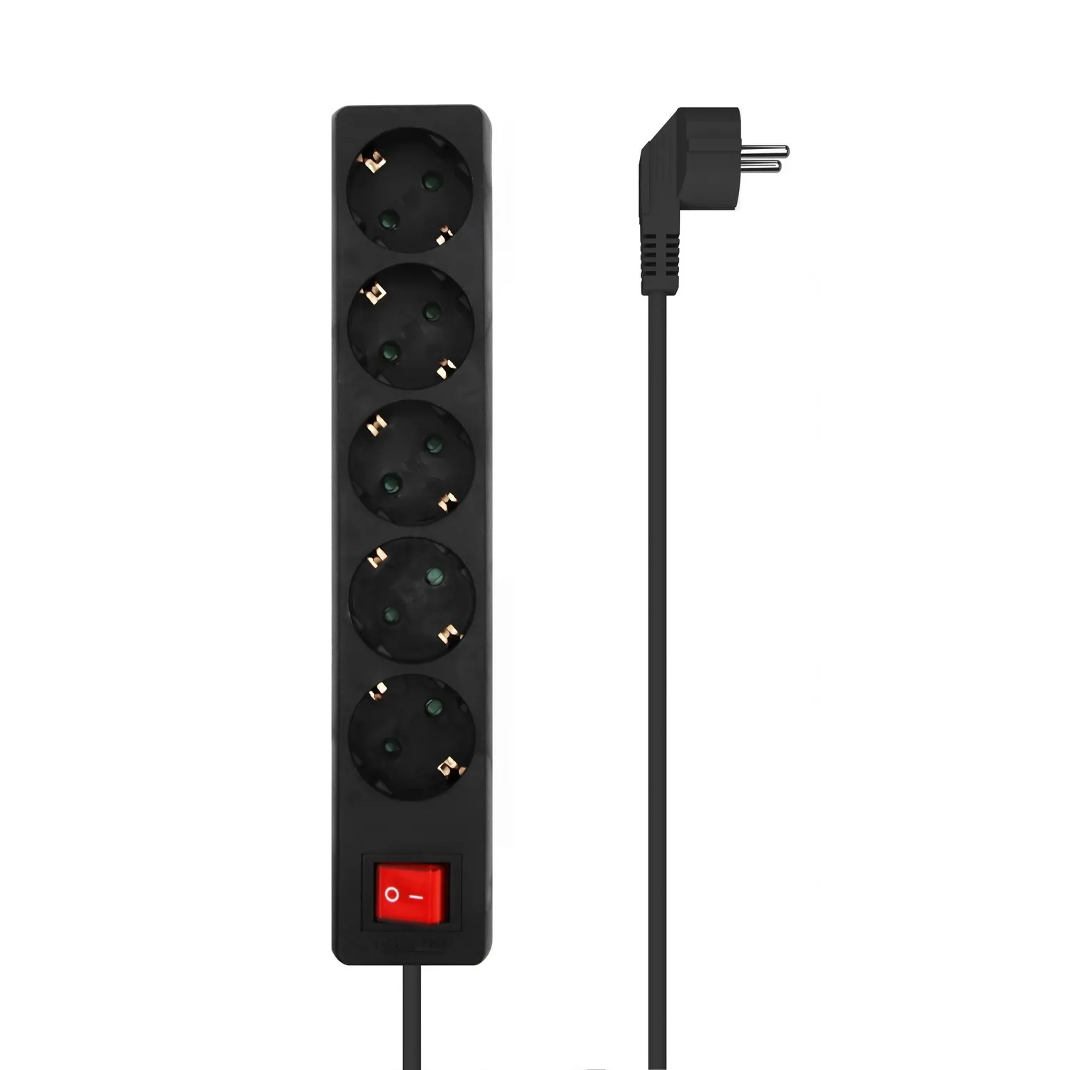 AISENS A154-0652 prolunghe e multiple 14 m 5 presa(e) AC Interno Nero
