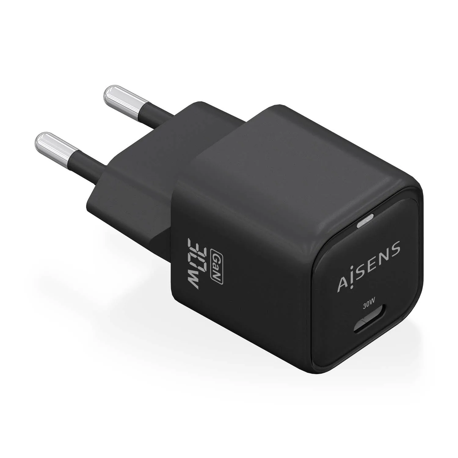 AISENS ASCH-30W1P019-BK Caricabatterie per dispositivi mobili Universale Nero AC Ricarica rapida Interno