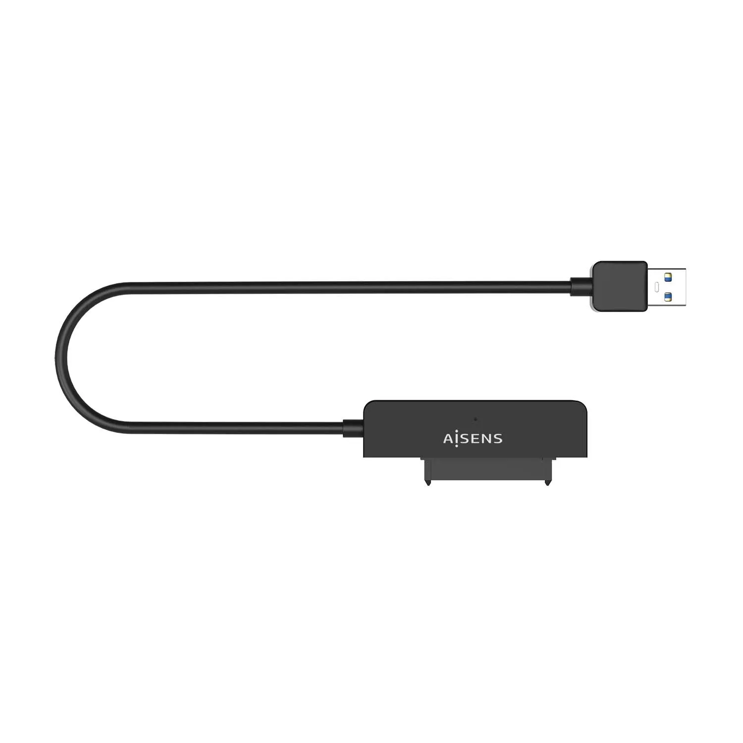 Aisens ASE-25A03B Adattatore SATA a USB-A USB 3.0/USB3.1 Gen1 per dischi rigidi da 25 - Nero