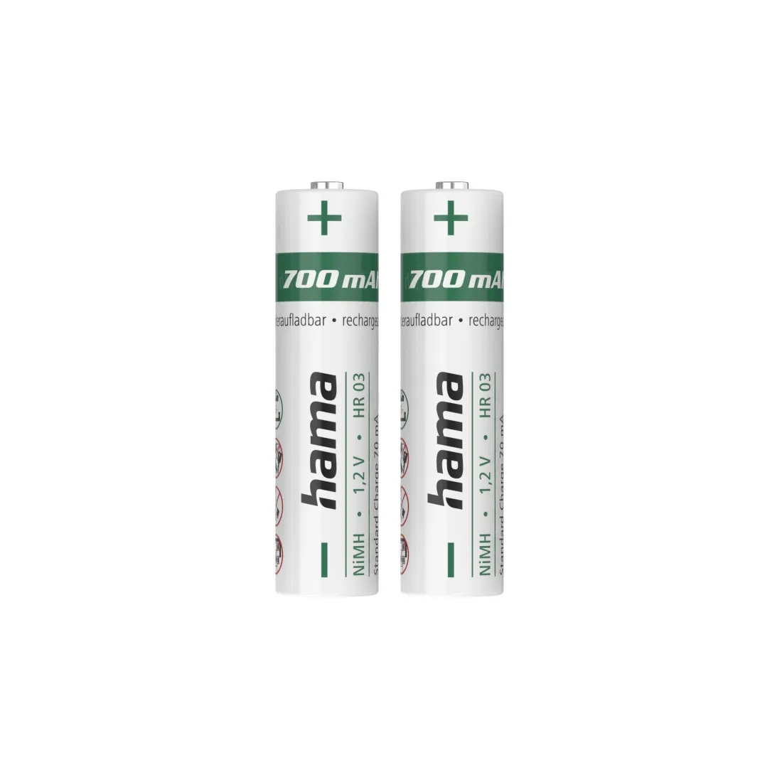 Hama 00223525 batteria per uso domestico Batteria ricaricabile Mini Stilo AAA Nichel-Metallo Idruro (NiMH)