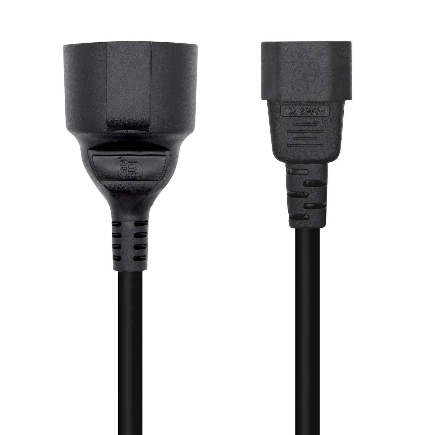 AISENS A132-0467 cavo di alimentazione Nero 025 m Accoppiatore C14 CEE7/7