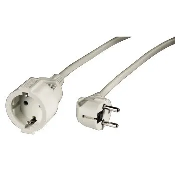 Cavo di prolunga Hama Power Cord - Potenza massima 3680W - Lunghezza 2m - Sezione 15mm2 - Schuko CEE7 - Bianco