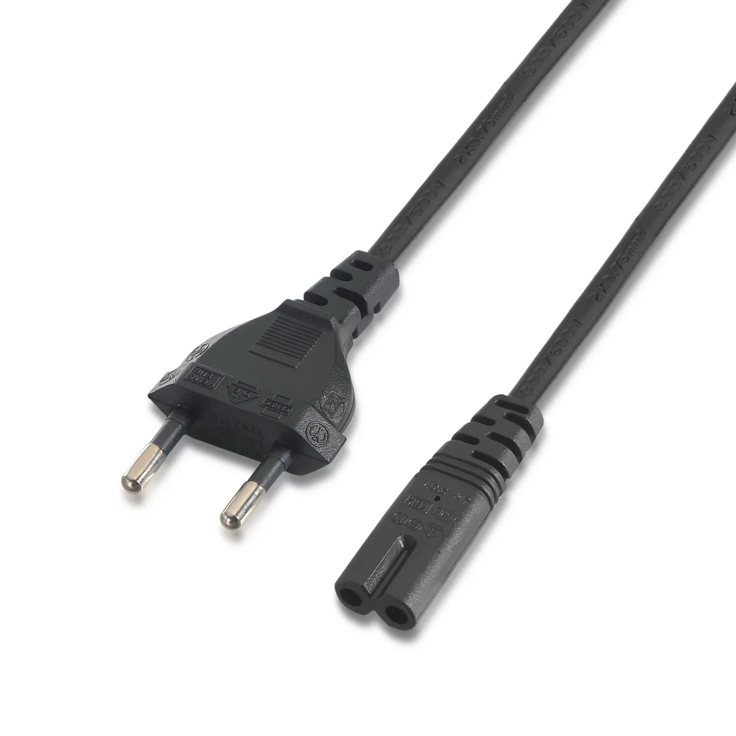AISENS A132-0173 cavo di alimentazione Nero 15 m CEE7/7 Accoppiatore C7