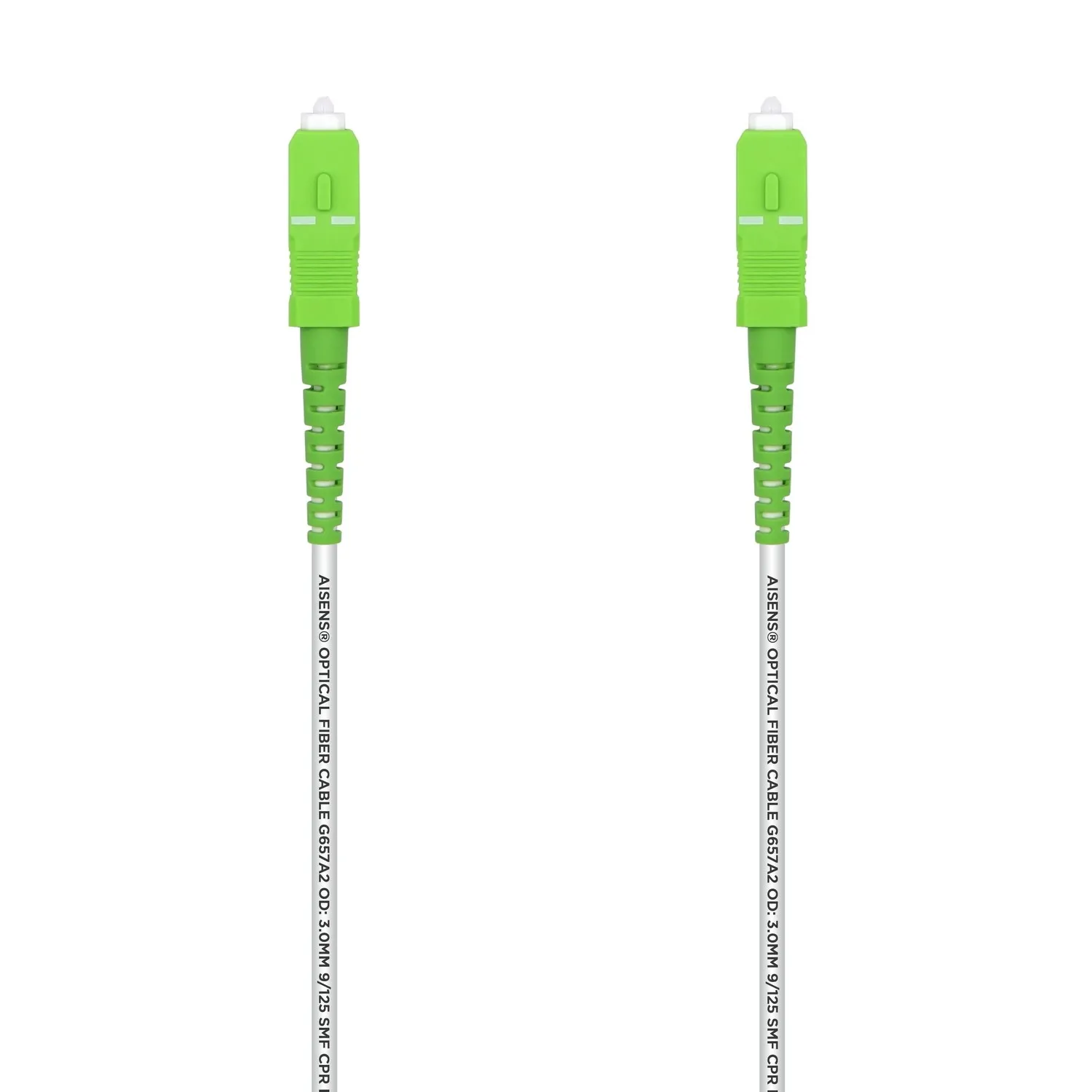 AISENS A152-0493 cavo a fibre ottiche 1 m SC/APC G.657.A2 Bianco