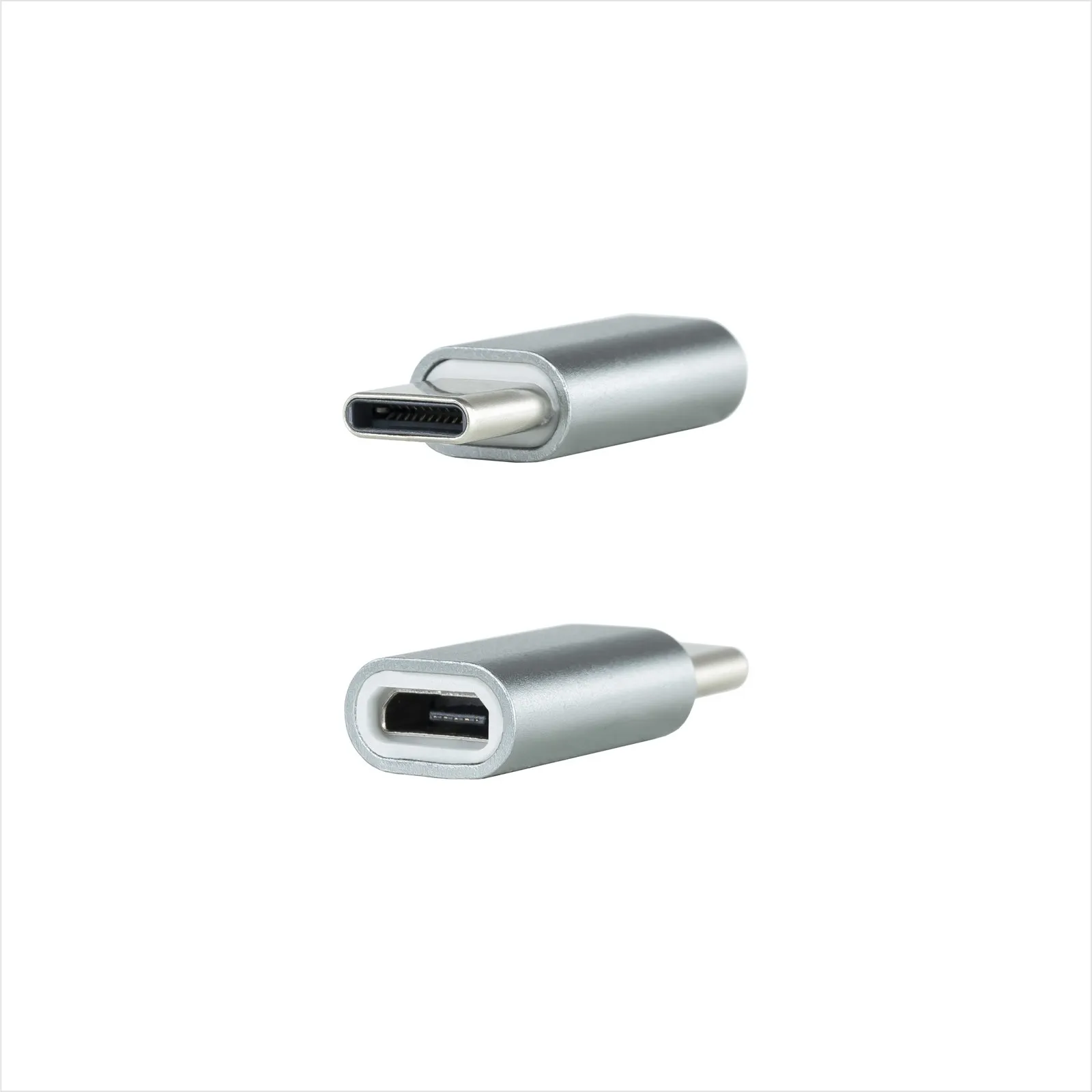 Nanocable 10.02.0011 adattatore per inversione del genere dei cavi USB C Micro USB Grigio