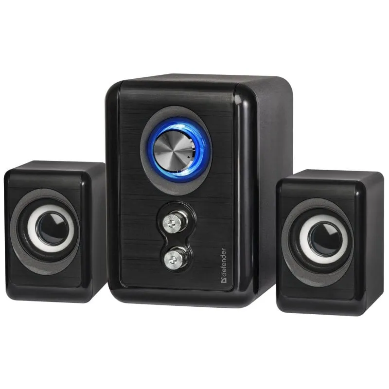 Altoparlanti Defender da tavolo cablati 11 W con controllo bassi e USB