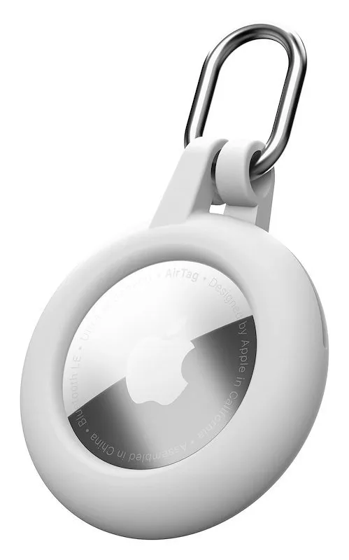 Cellularline Soft Shell per AirTag e Tracy Tag Airtagsoftshellw Bianco