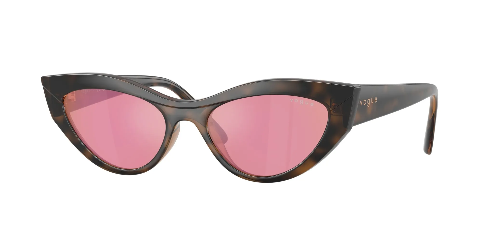 VOGUE EYEWEAR VO5637SU 2386F6 Occhiali da sole Nylon Marrone Cat Eye Specchiate