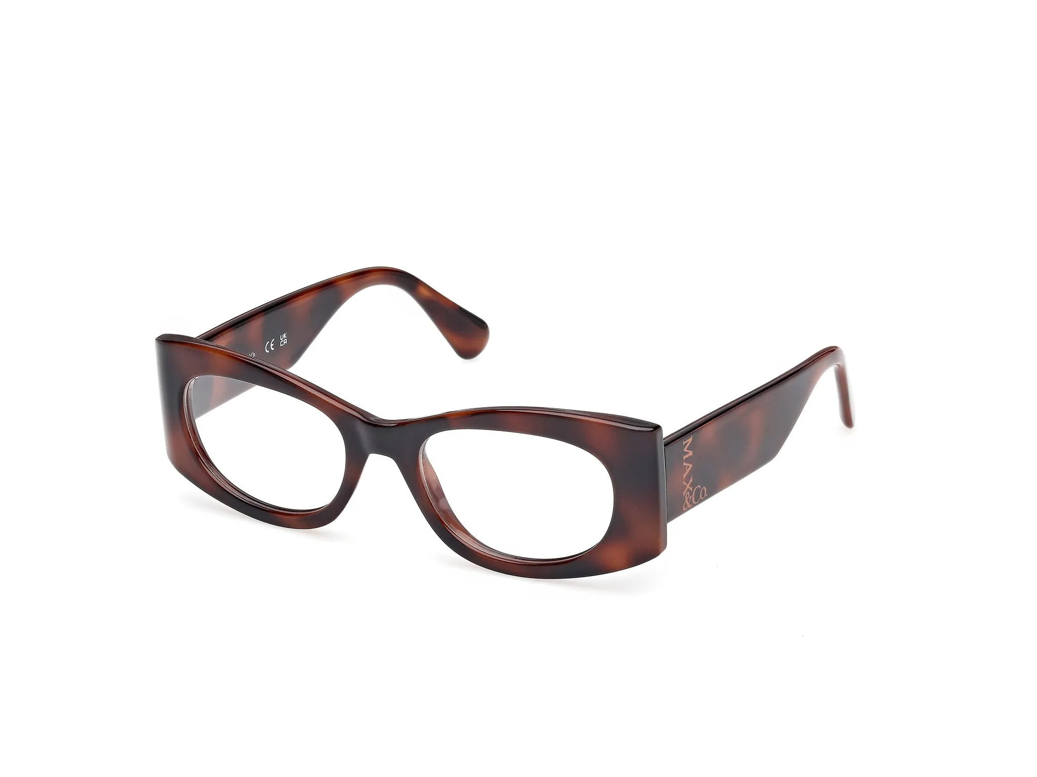 MAX&Co MO5184 052 Montature da vista Iniettato Havana Geometrica Normale