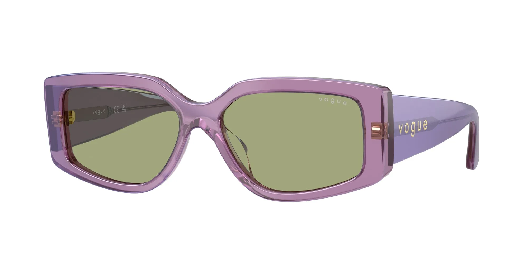 VOGUE EYEWEAR VO5642SU 323682 Occhiali da sole Acetato Viola Verde Squadrata Normale