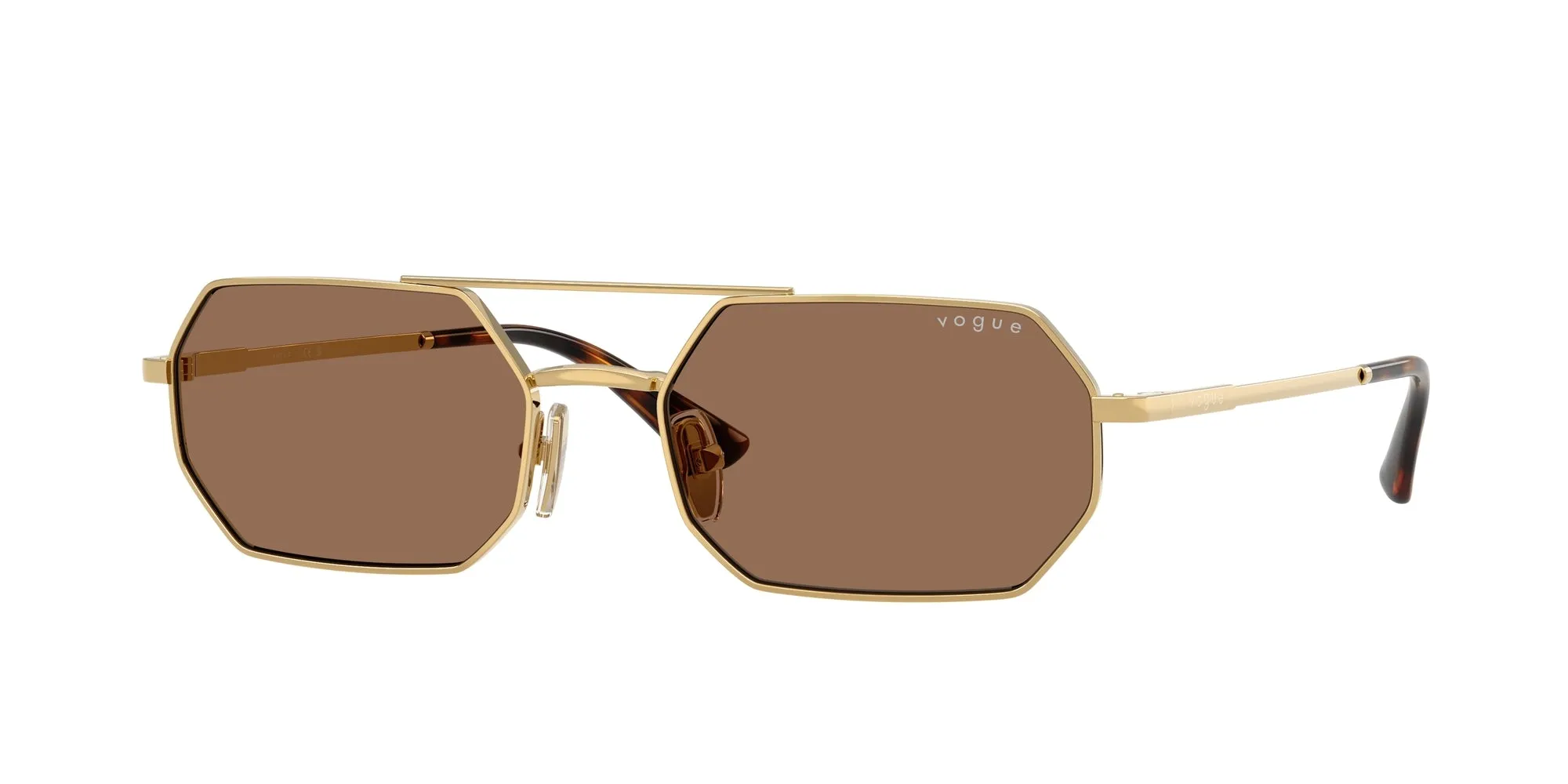VOGUE EYEWEAR VO4329S 280/73 Occhiali da sole Metallo Oro Marrone Geometrica Normale