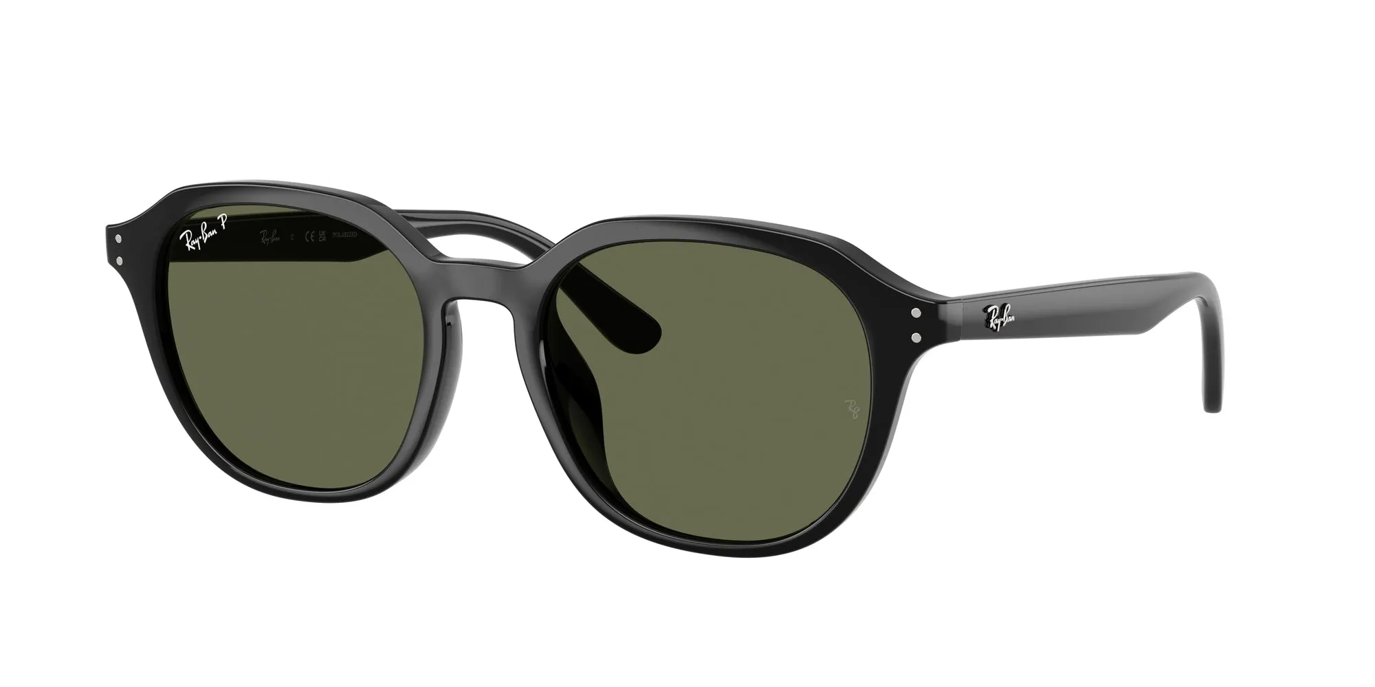 Ray - Ban RB4459D 901/9A Occhiali da sole Acetato Nero Verde Squadrata Polarizzata