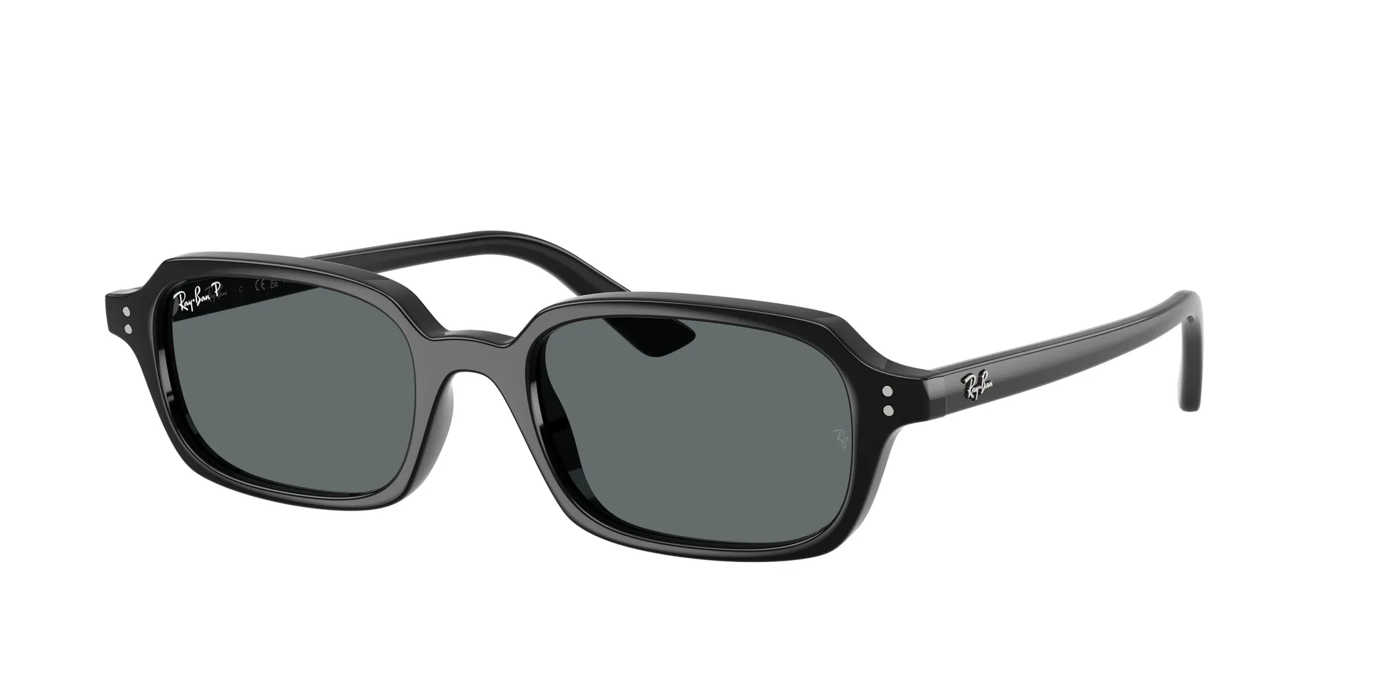 Ray - Ban RB4455 ZURI 667781 Occhiali da sole Iniettato Nero Grigio Pillow Polarizzata
