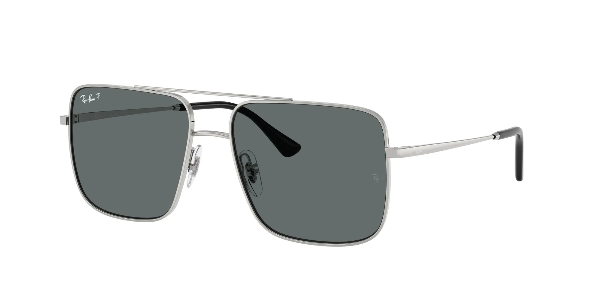 Ray - Ban RB3758 ARI 003/81 Occhiali da sole Metallo Argento Grigio Squadrata Polarizzata