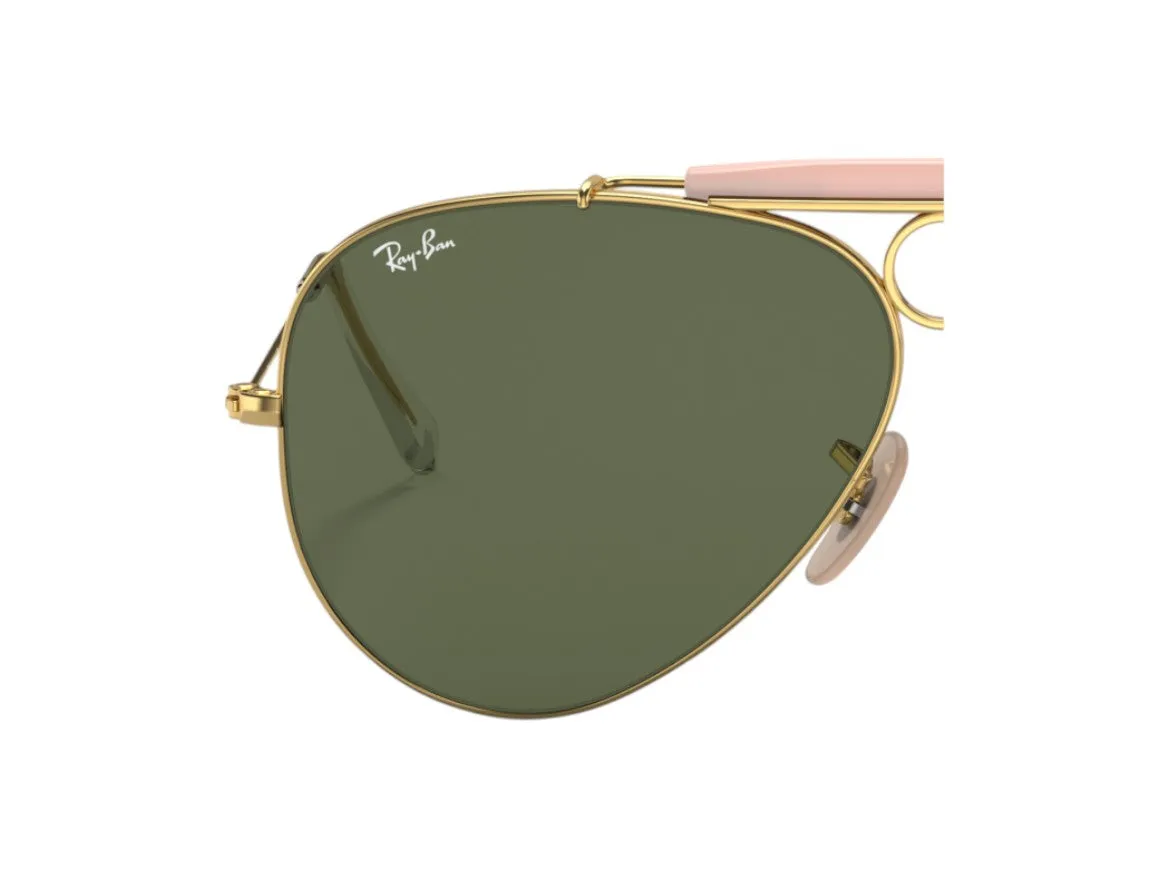 Ray - Ban Coppia di Lenti di ricambio Ray-Ban RB3138 Shooter Lenti di ricambio Metallo Verde G15 Pilot