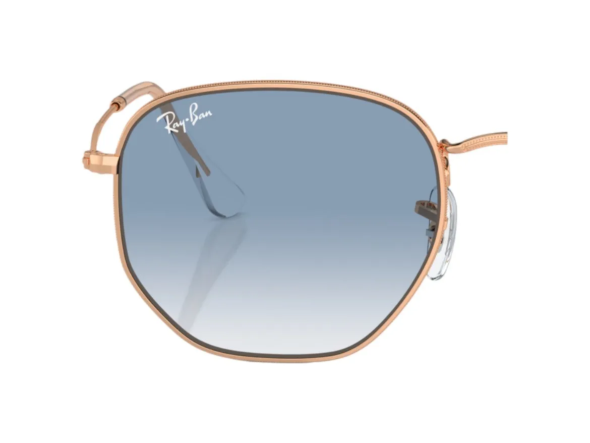 Ray - Ban Coppia di Lenti di ricambio Ray-Ban RB3548 Hexagonal Lenti di ricambio Metallo Azzurro Geometrica Sfumato