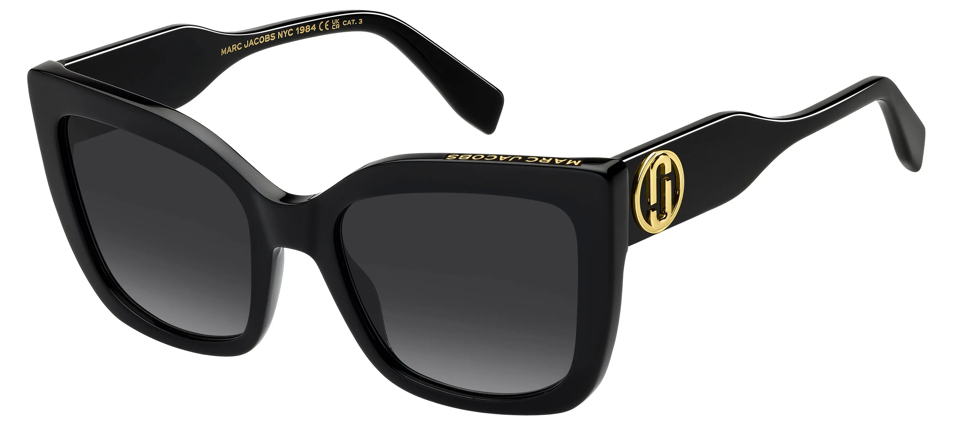 Marc Jacobs MARC 811/S 807/9O Occhiali da sole Acetato Nero Grigio Squadrata Normale Sfumato